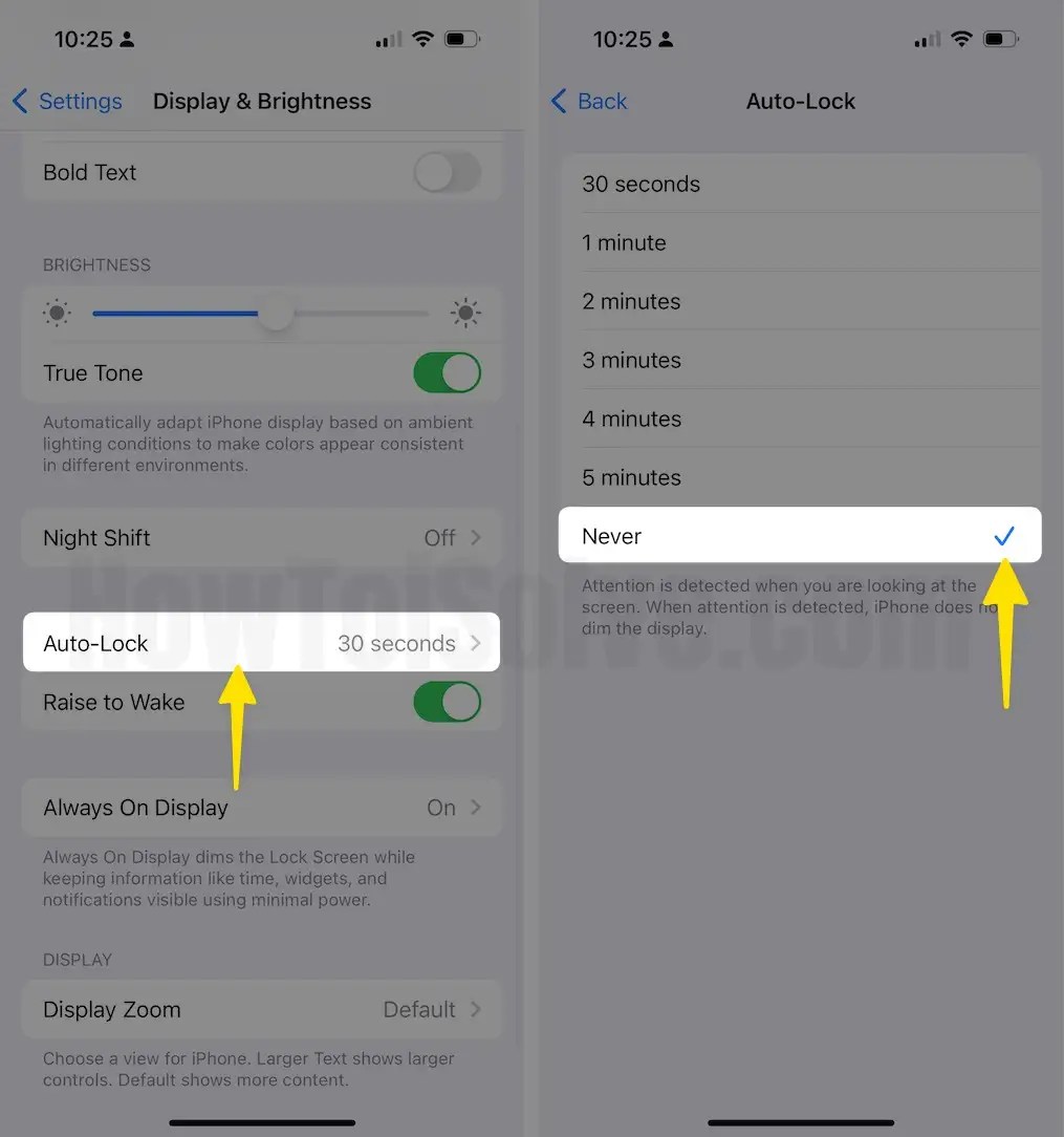 How to change screen timeout on iPhone (Screen lock time)
