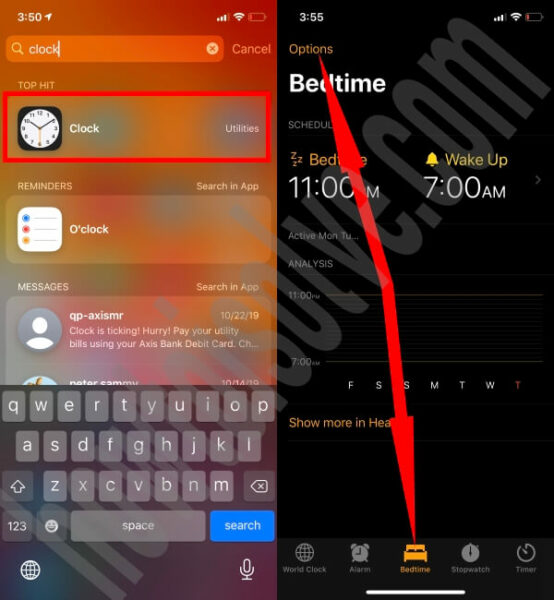 How to Delete & Setup Bedtime Alarm on iPhone, iPad Clock App