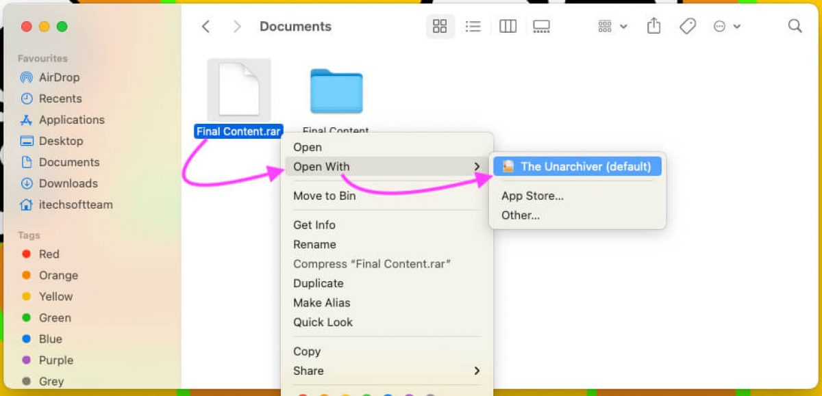 How to Extract and Open RAR file on Mac macOS Sequoia/Sonoma, Ventura