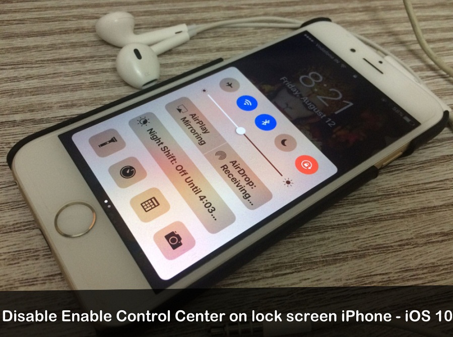 How to Disable Enable Control Center on lock Screen iPhoneiOS 11/ iOS 10