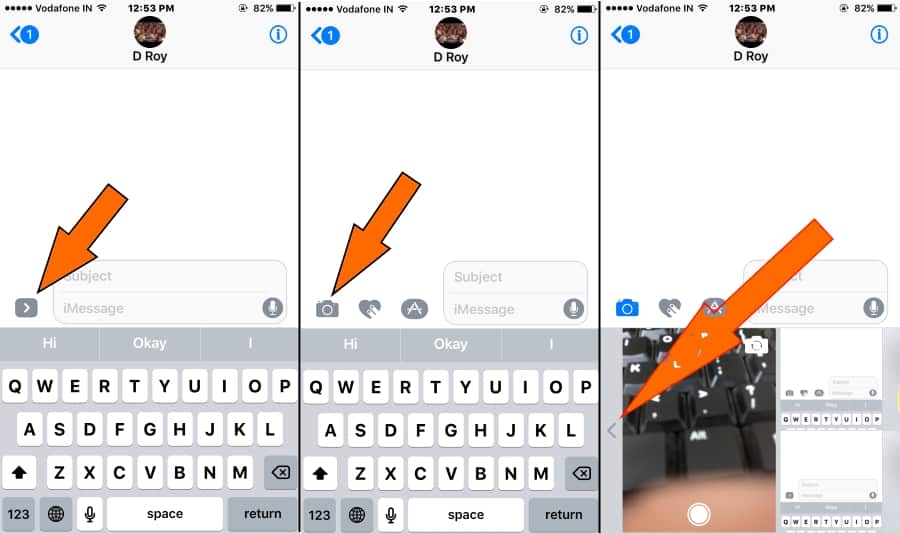 Send Video in iMessage from camera album or Photos app HowToiSolve