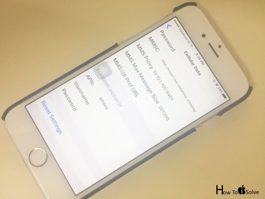 Reset APN Settings on iPhone 7 Plus/iPhone 8(Plus) 4G LTE Not Working