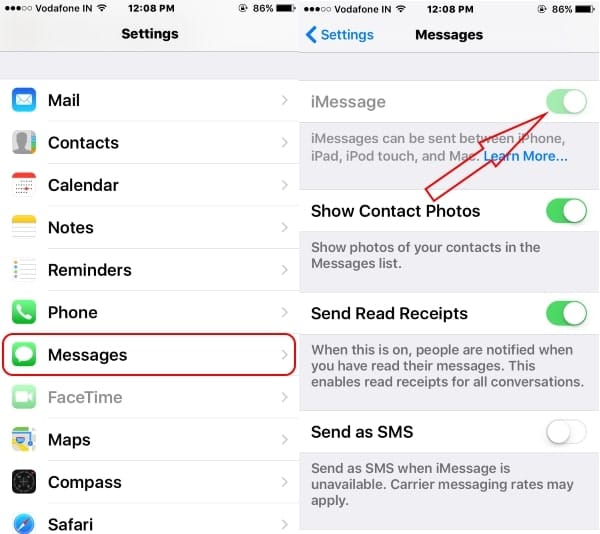 How to Set Restriction on iMessage From iPhone/iPad Settings grayed out