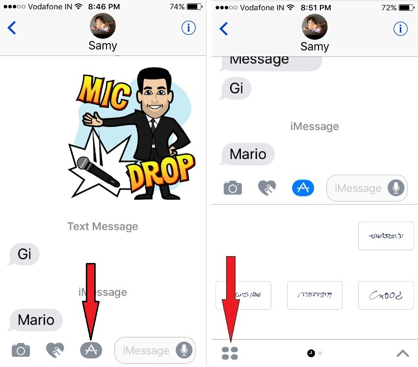 How to Send Stickers in iMessage on iPhone to your Apple Device Friend