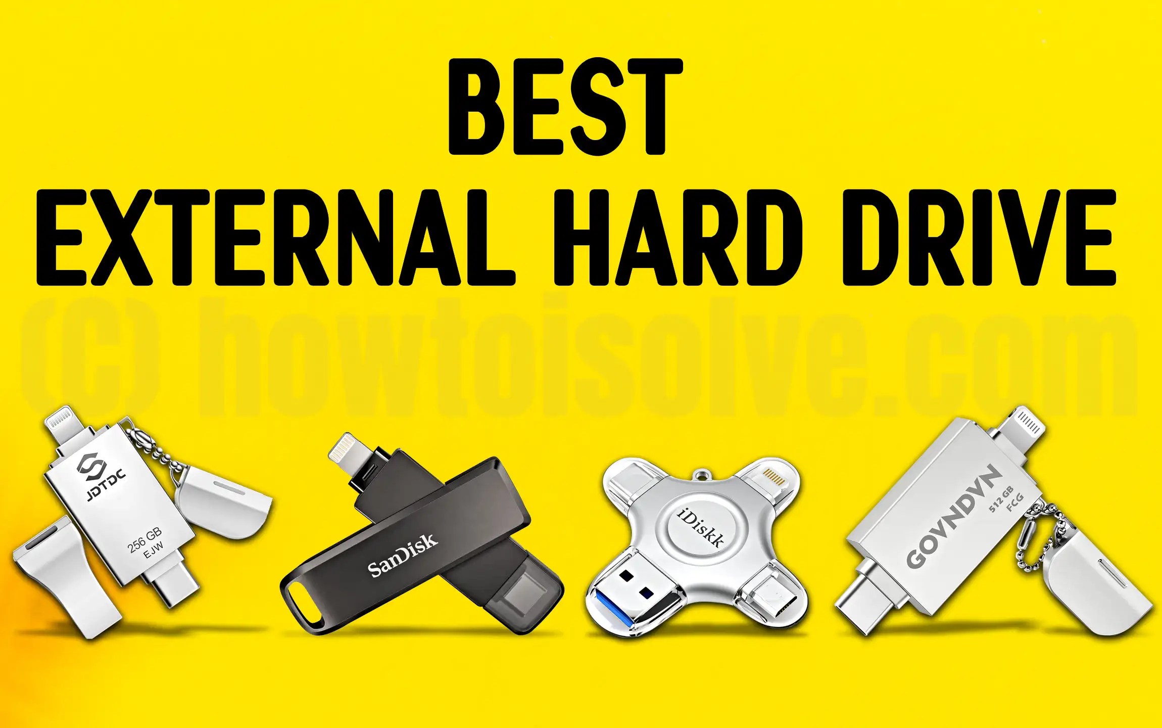 Best External Storage Drives for iPhone 15,14 (Any iPhone)