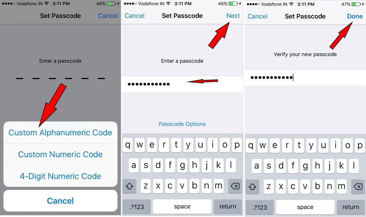 How to Create Alphanumeric Passcode on iPhone 12Pro/Max,11Pro, XR