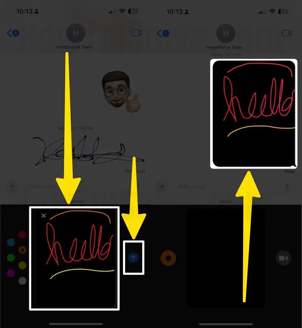 How to Write/Draw in iMessage chat on iPhone/iPad