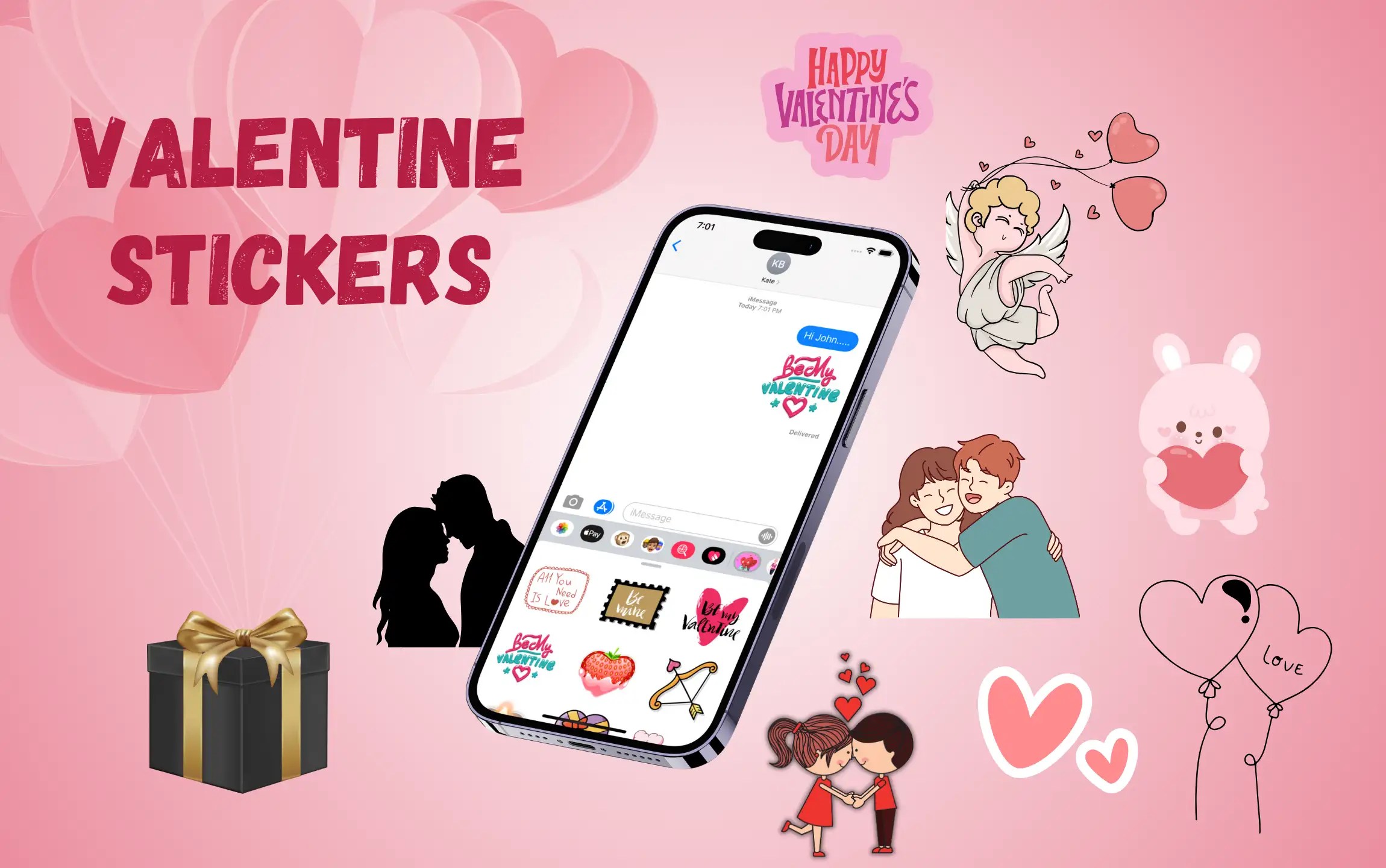 Best Valentine’s Day Stickers Apps for iMessage of 2024 iPhone
