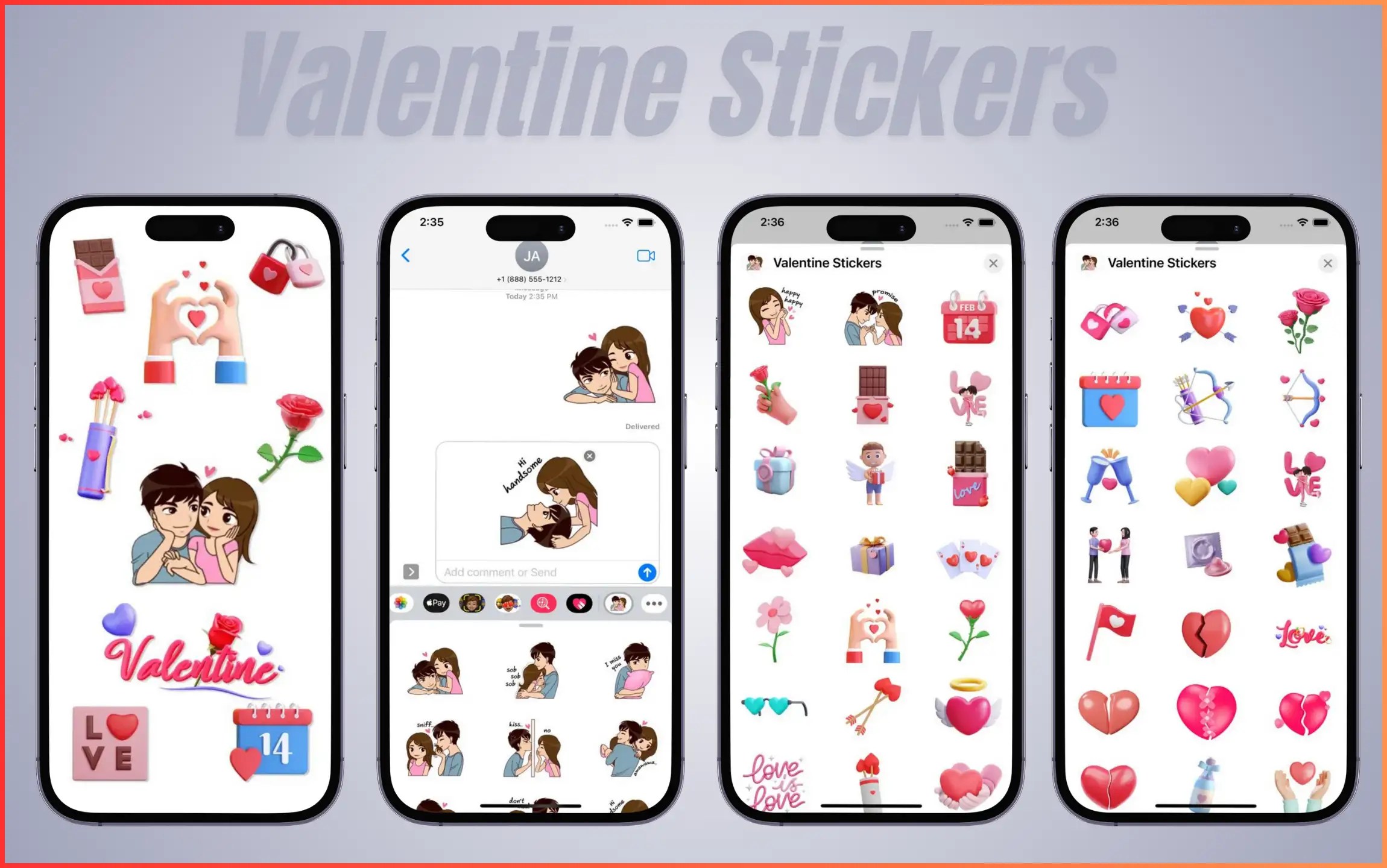 Best Valentine’s Day Stickers Apps for iMessage of 2024 iPhone