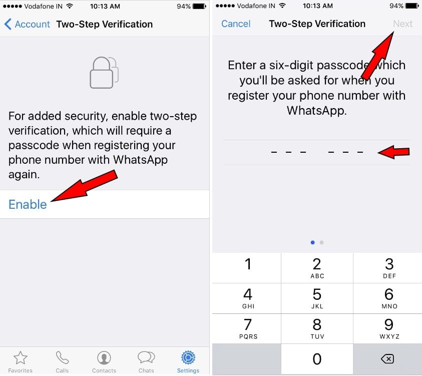 How to Enable TwoStep Verification in WhatsApp for iPhone