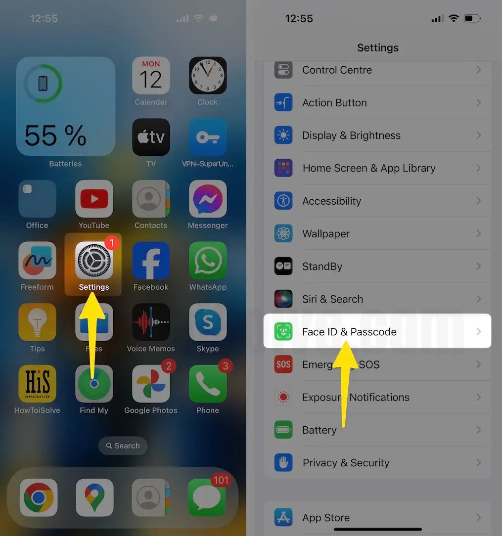 How to Disable Control Center on Lock Screen on iPhone (iOS 17.3.1)