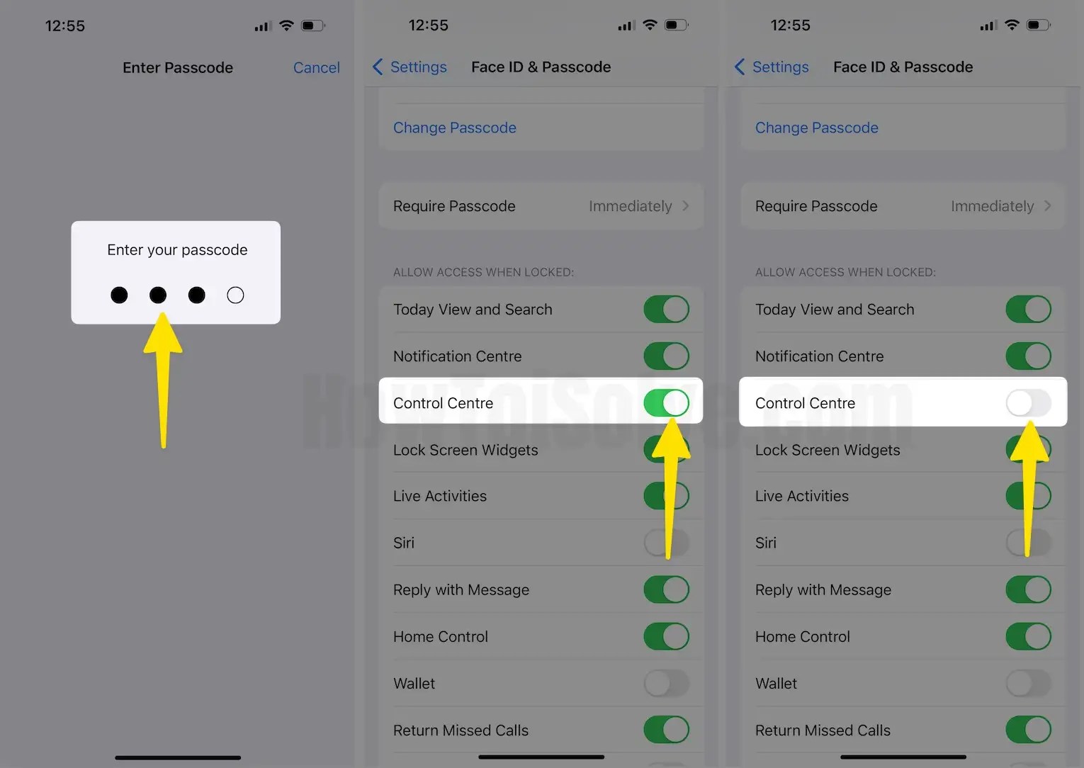 How to Disable Control Center on Lock Screen on iPhone (iOS 18/17.5.1)