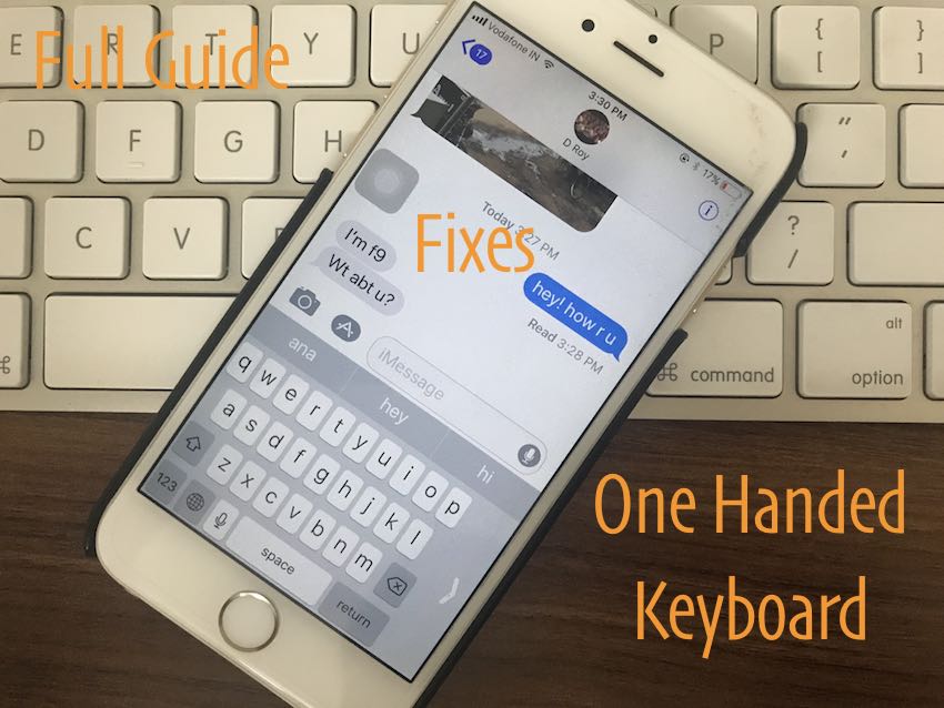 Fix OneHanded Keyboard on iPhone Missing or Not Working iOS 15
