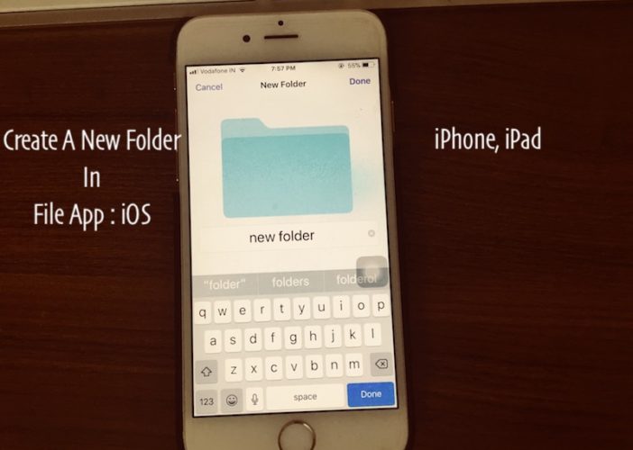How to Create New Folder in Files app on iPhone, iPad Nested Folder or