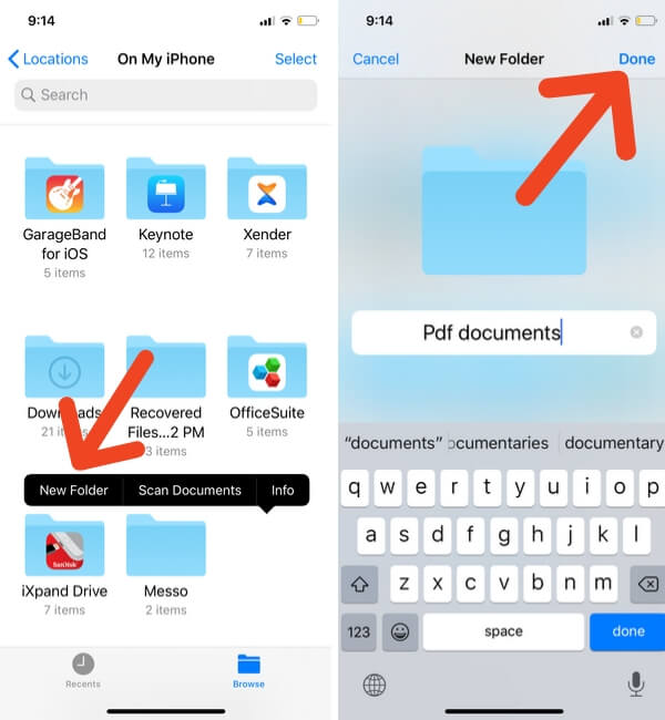 How to Create New Folder in Files app on iPhone, iPad Nested/Root