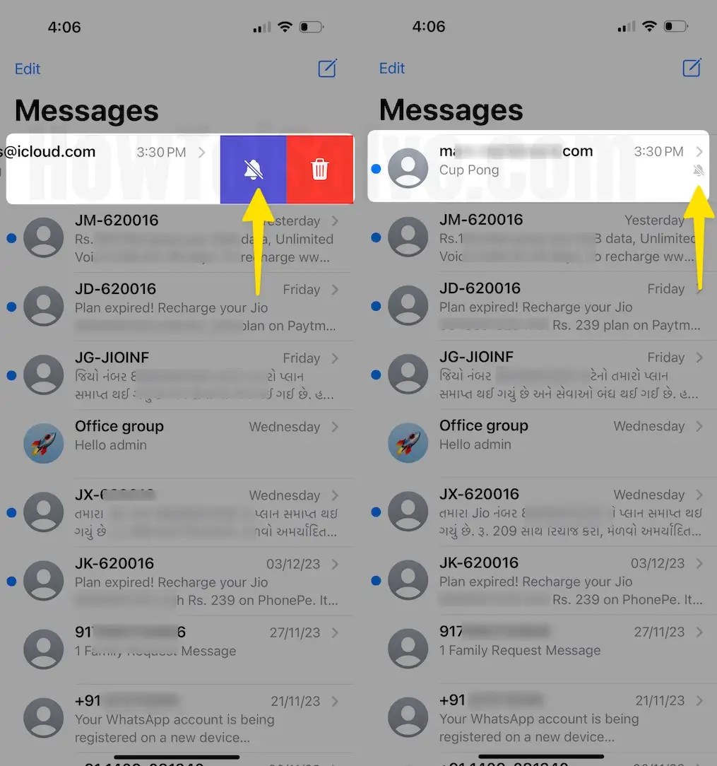 How to Hide Alerts in Messages app on iPhone (One Peroson & More)