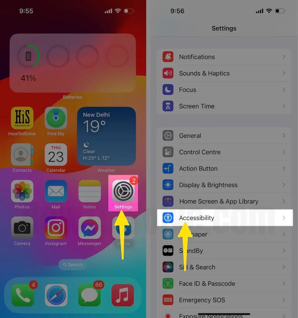 How to Zoom Out iPhone Lock Screen or Home Screen