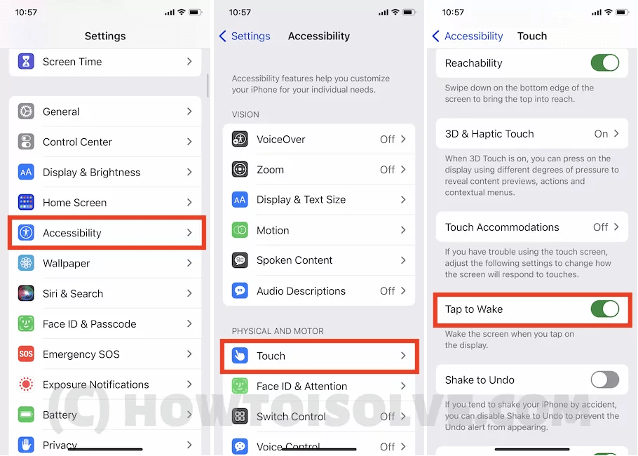How to Enable Disable Tap to Wake on iPhone on iOS 17.1.2.0.1