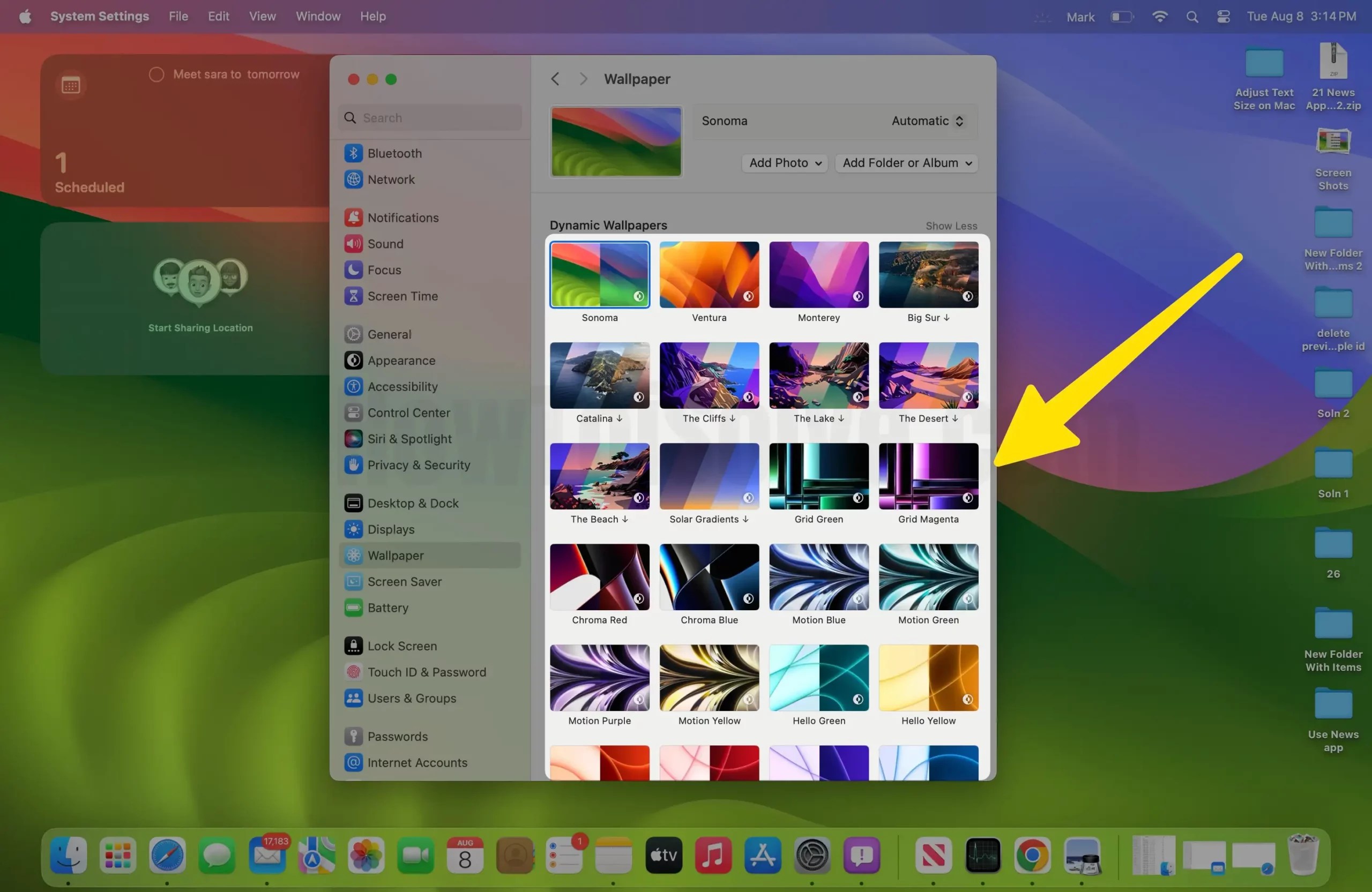 How to Enable Dynamic Desktop in Mac Sequoia/Sonoma Set Dynamic Wallpaper