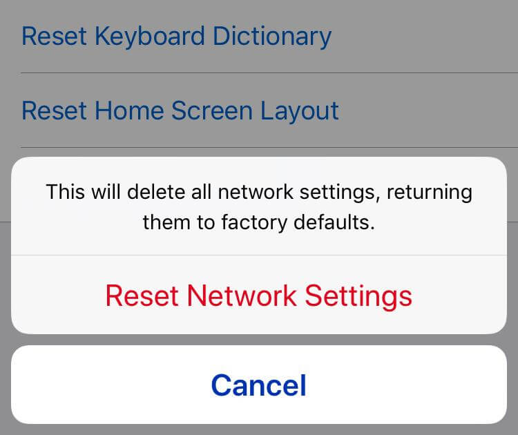 How To Reset Network Settings On Iphone Xs Max