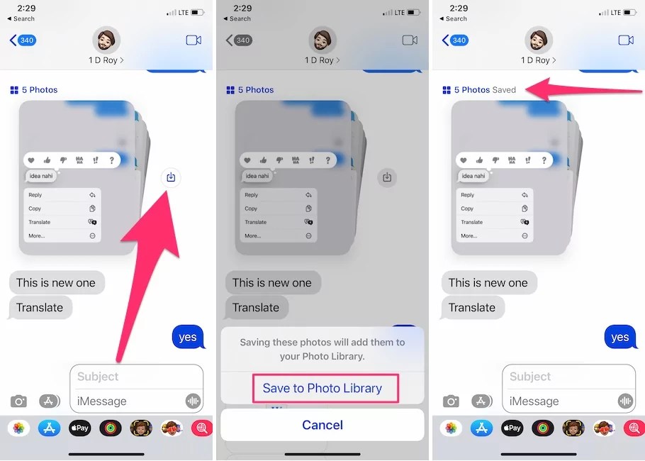 How to Save All Pictures and Videos from iMessage on iPhone, iPad
