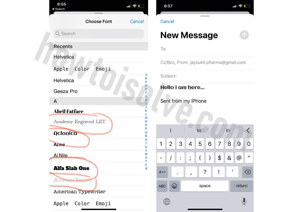 How to Download and Install Custom Fonts on iPhone 12Pro,11Pro,XR,X