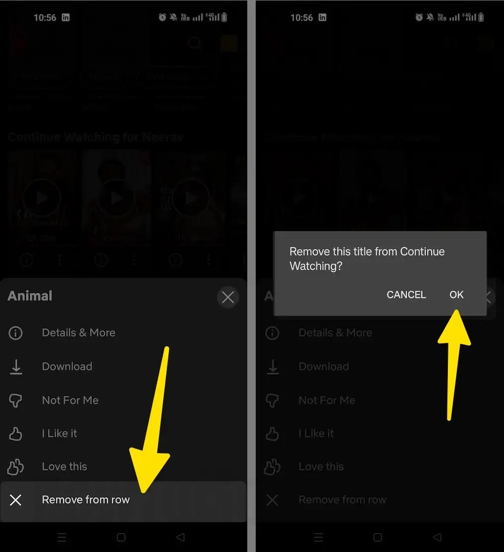 How to clear my continue watching list from Netflix in 2024