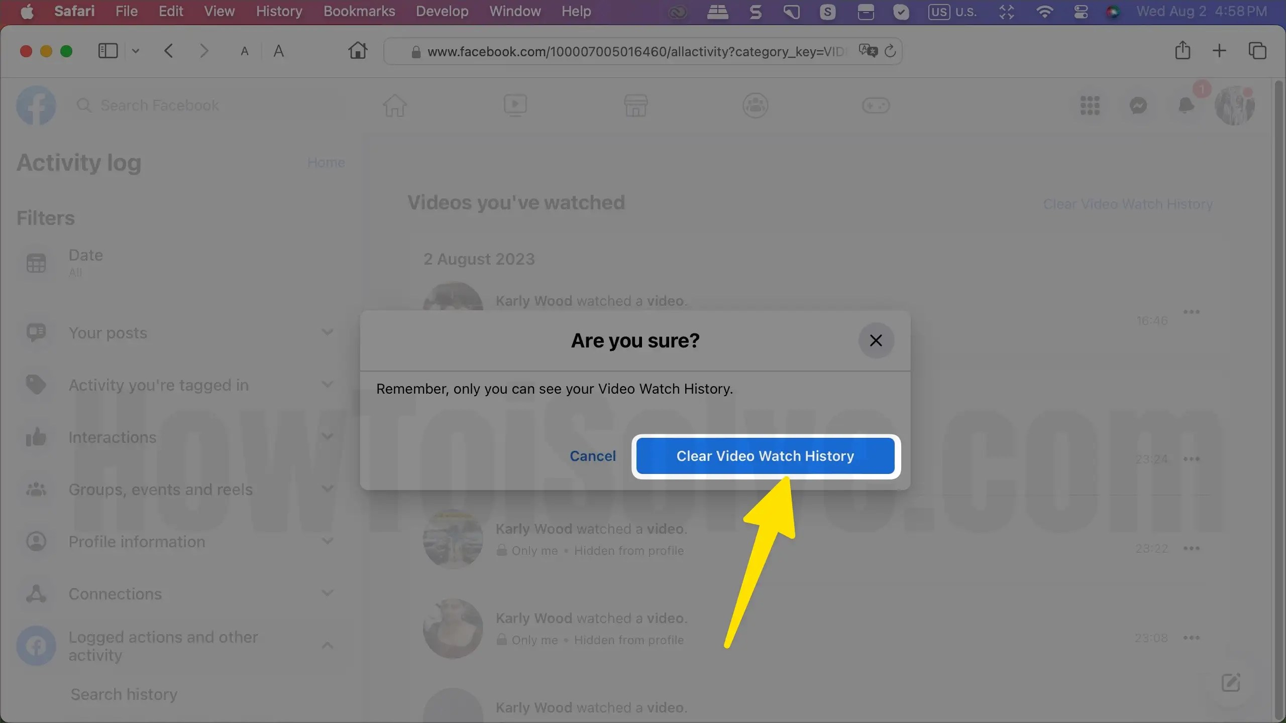 How to Delete Facebook Watch History Permanently (2024)