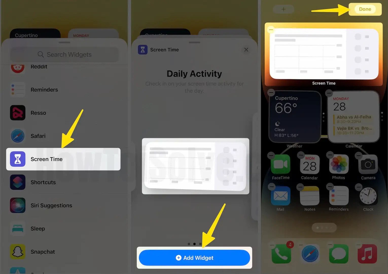 How to Add Screen Time Widget to iPhone (iOS 18/17.6.1)