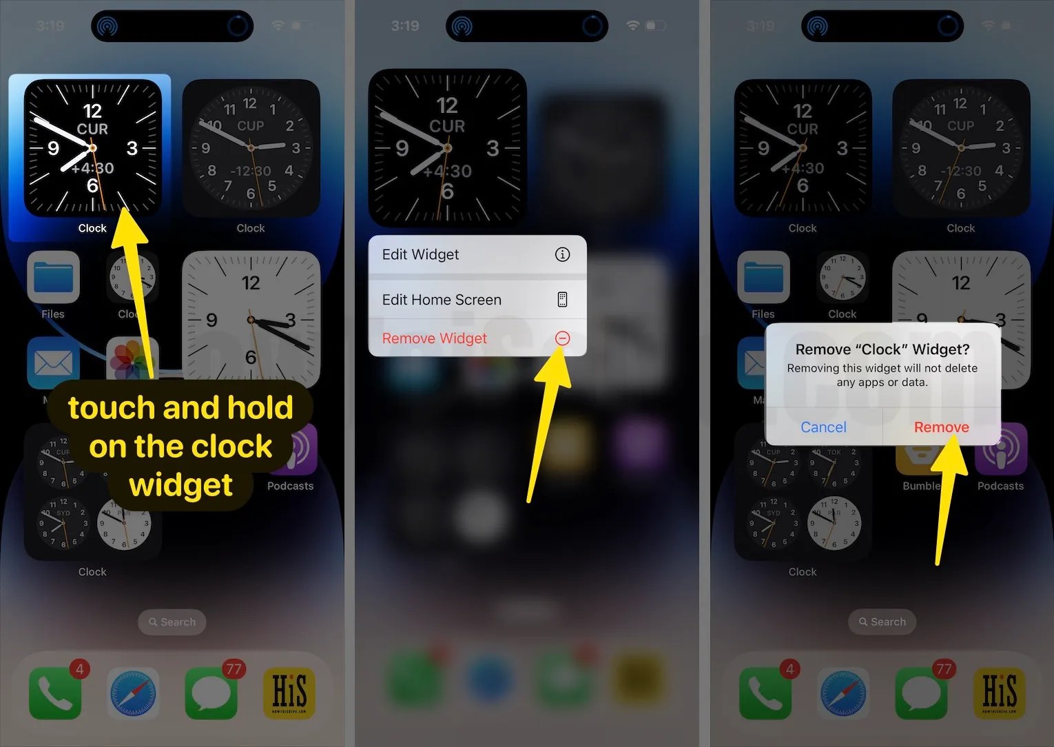 How To Add Clock Widget On iPhone Lock and Home Screen