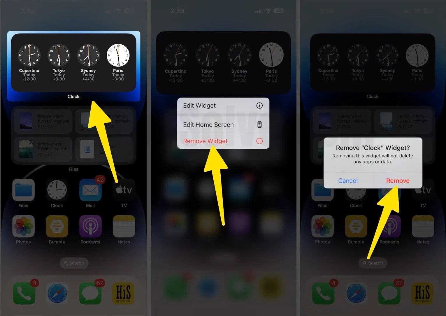 How to Change Default City in World Clock Widget on iPhone