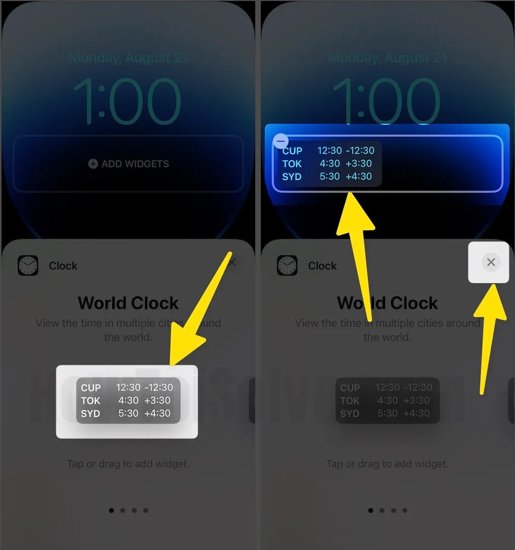 How to Change Default City in World Clock Widget on iPhone