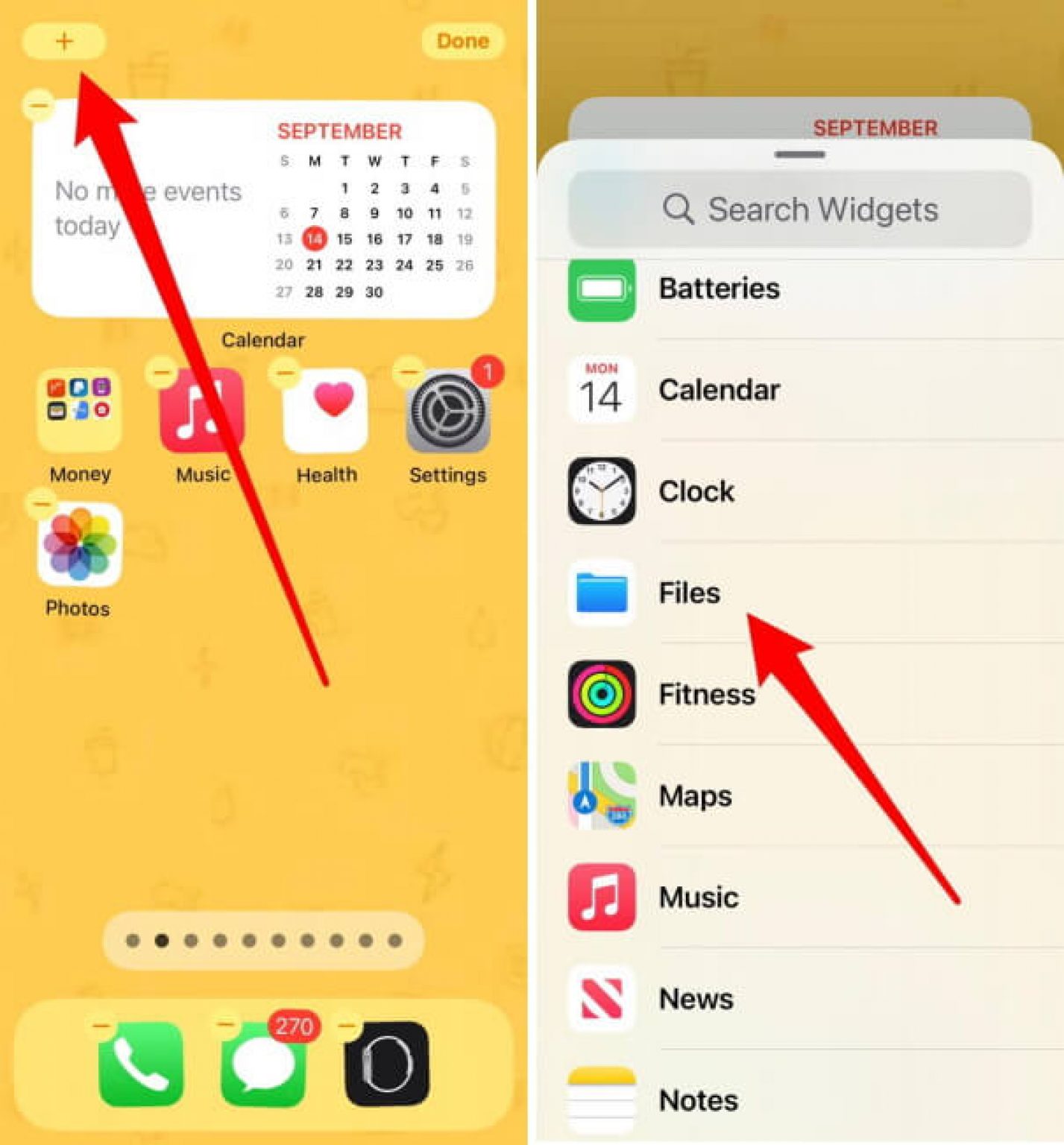 iOS 15/14 How to Add Files Widget to iPhone Home Screen