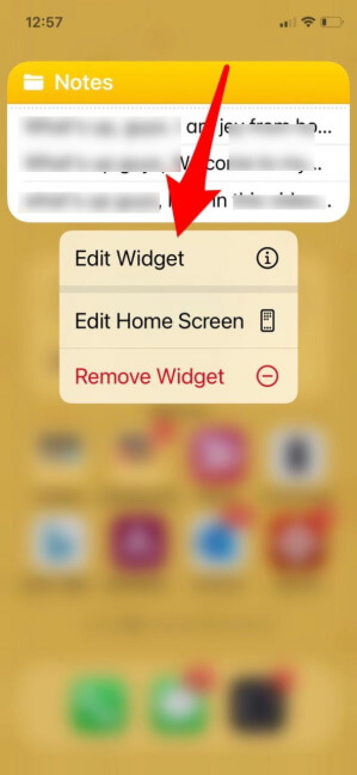 How to Add Notes Widget to iPhone Home Screen [iOS 16.6]