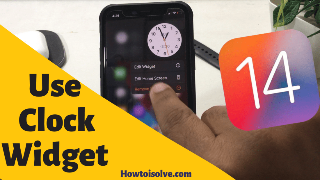 How To Add Clock Widget On iPhone Lock and Home Screen