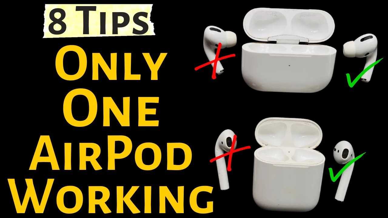 Only One AirPod Working At a Time? Here’s the Fix