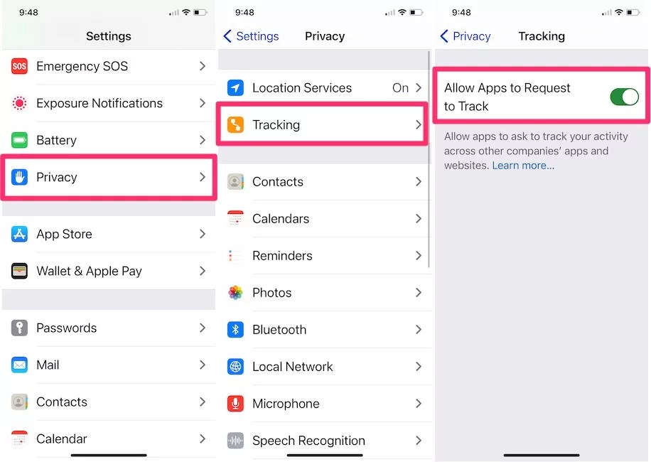 iOS 14.7 Allow Apps to Request to track option Grayed out on iPhone, iPad