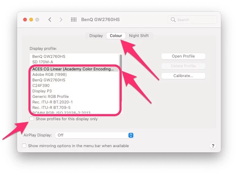 Color Display Profile Cannot be Changed on Mac Here's fix