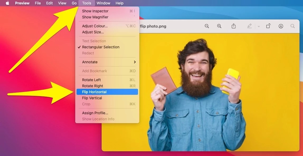 How to Flip & Rotate Pictures in Mac with Preview