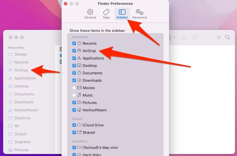 AirDrop Missing in Finder Sidebar on Mac Sonoma 8 Ways to Fix it!