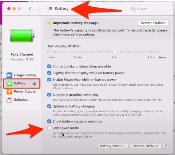 How to Turn On Low Power Mode on Mac, MB (macOS Sequoia/Sonoma)