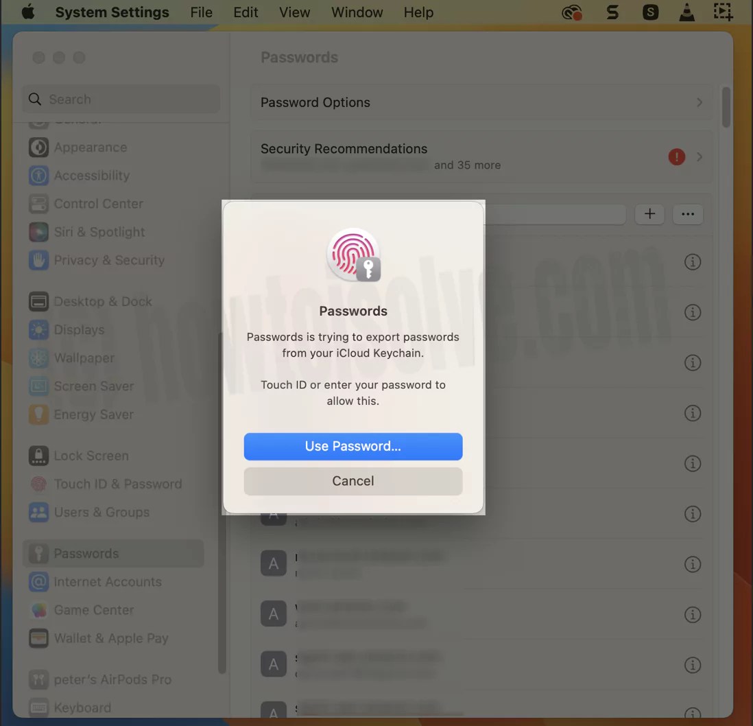 How to Export Password From iCloud Keychain on Mac (Sequoia/Sonoma)