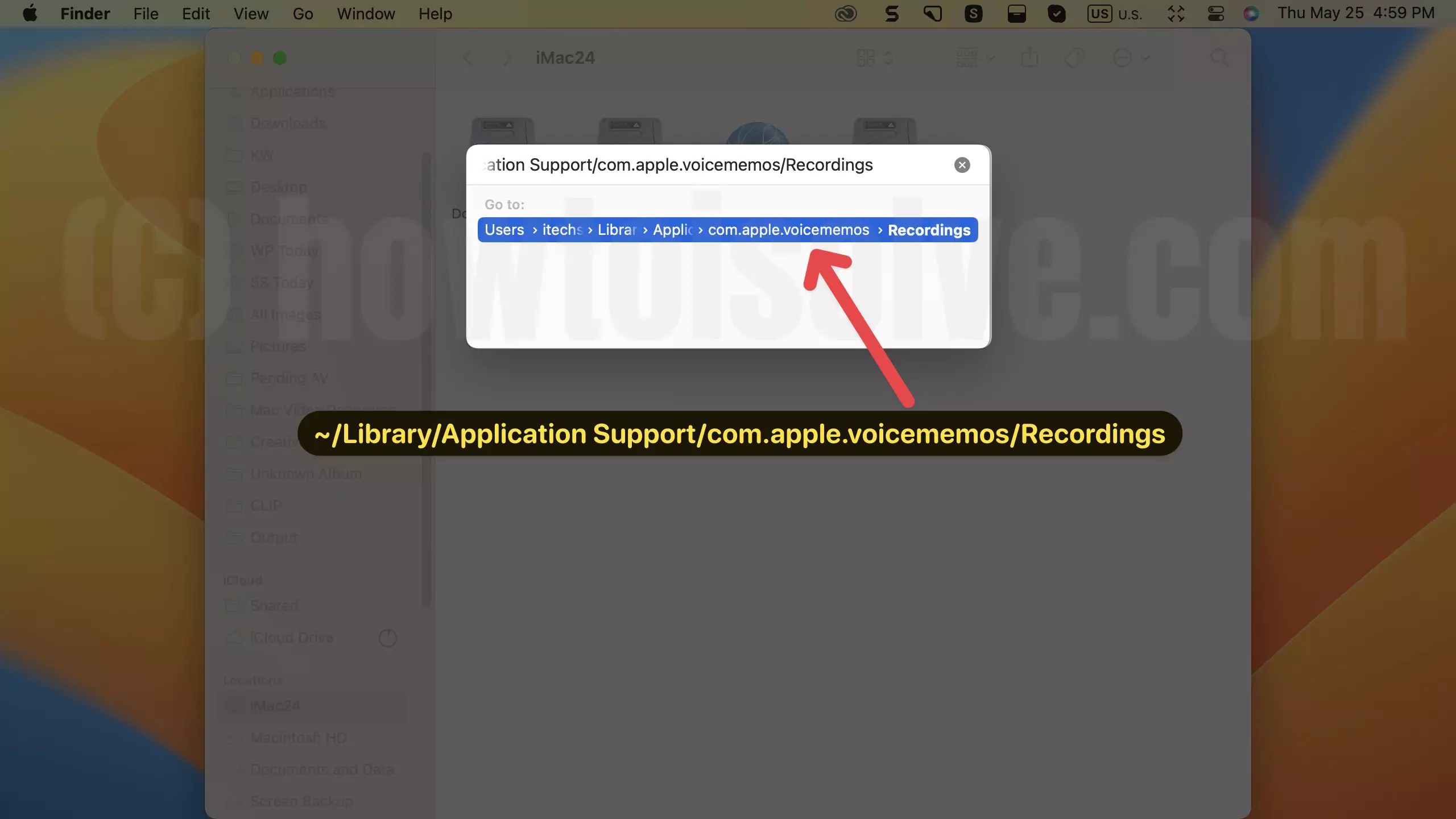 Where are Voice Memos Stored on my Mac (macOS Sonoma)