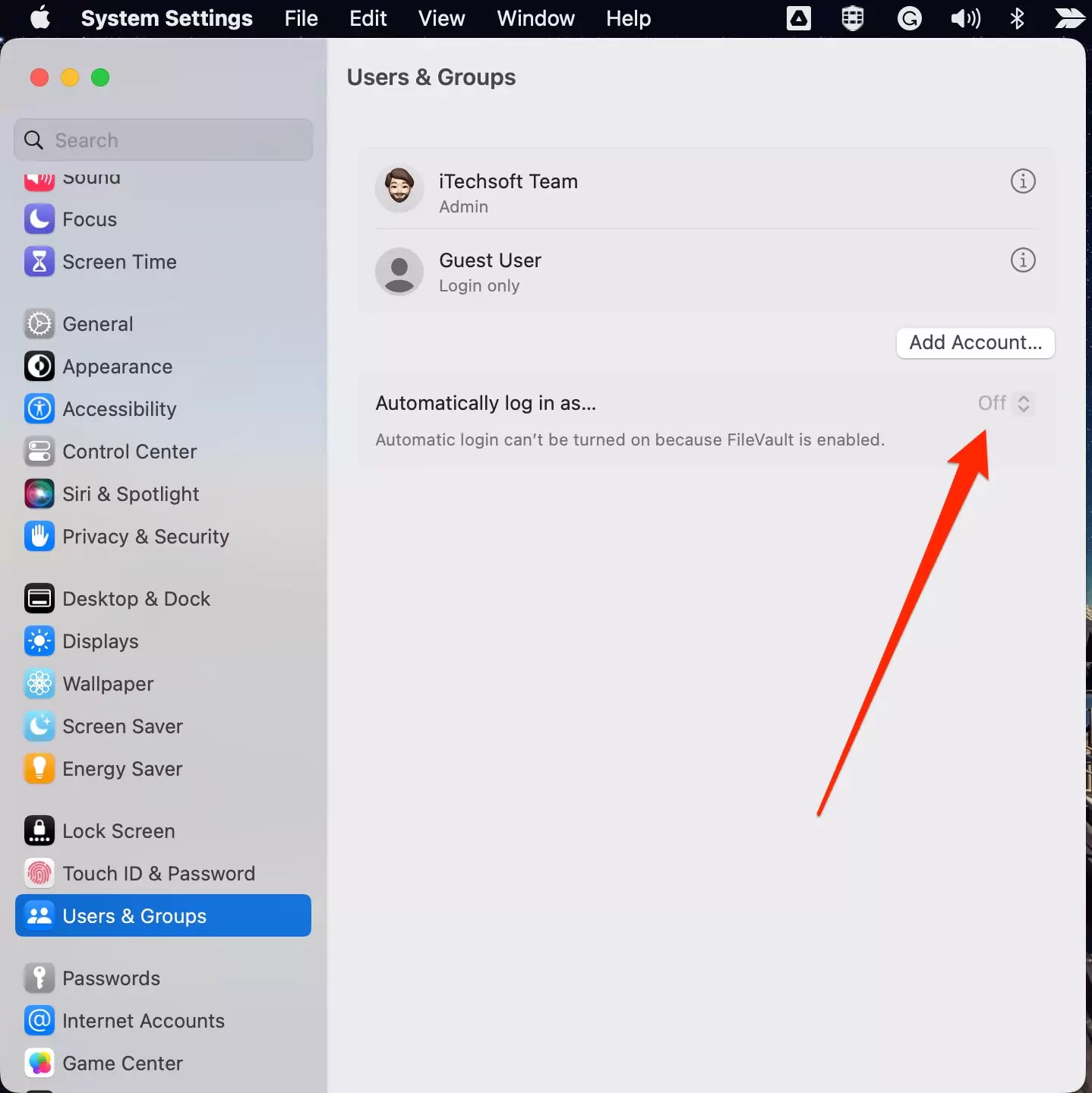 Fix Automatic Login Disabled in MAC? Grayedout? Sonoma Added
