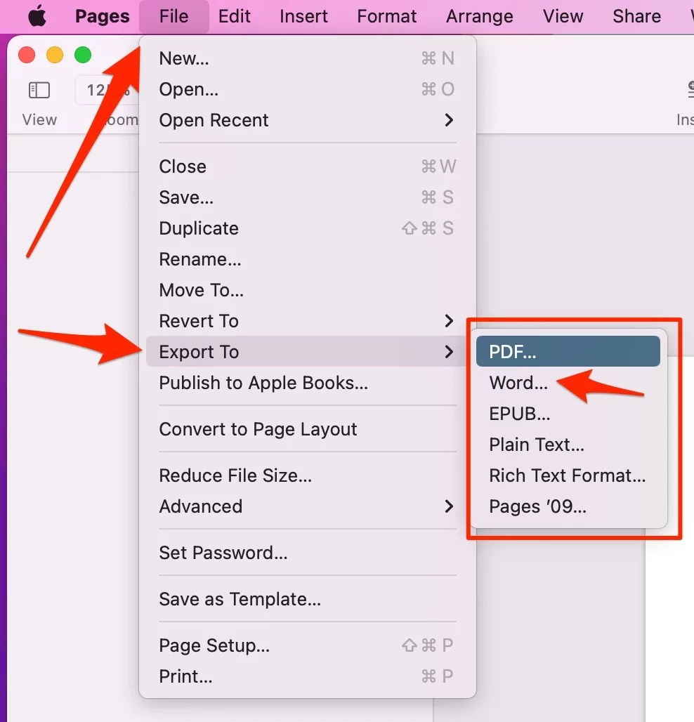 How to Convert Pages doc to Microsoft Word Doc on Mac, iPhone, iPad