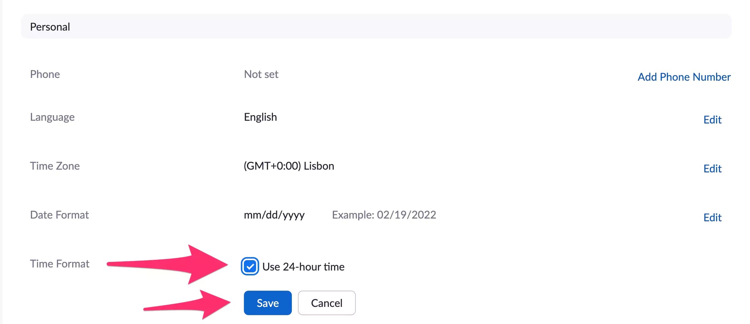 How to Change Time Zone and Format in Zoom on Mac, PC