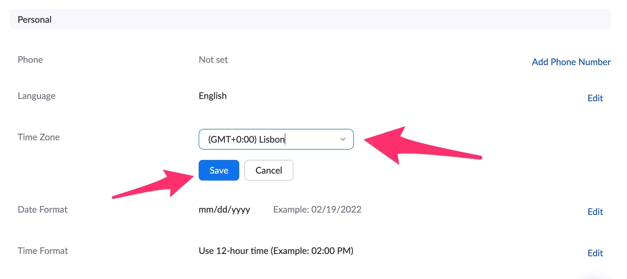 How to Change Time Zone and Format in Zoom on Mac, PC
