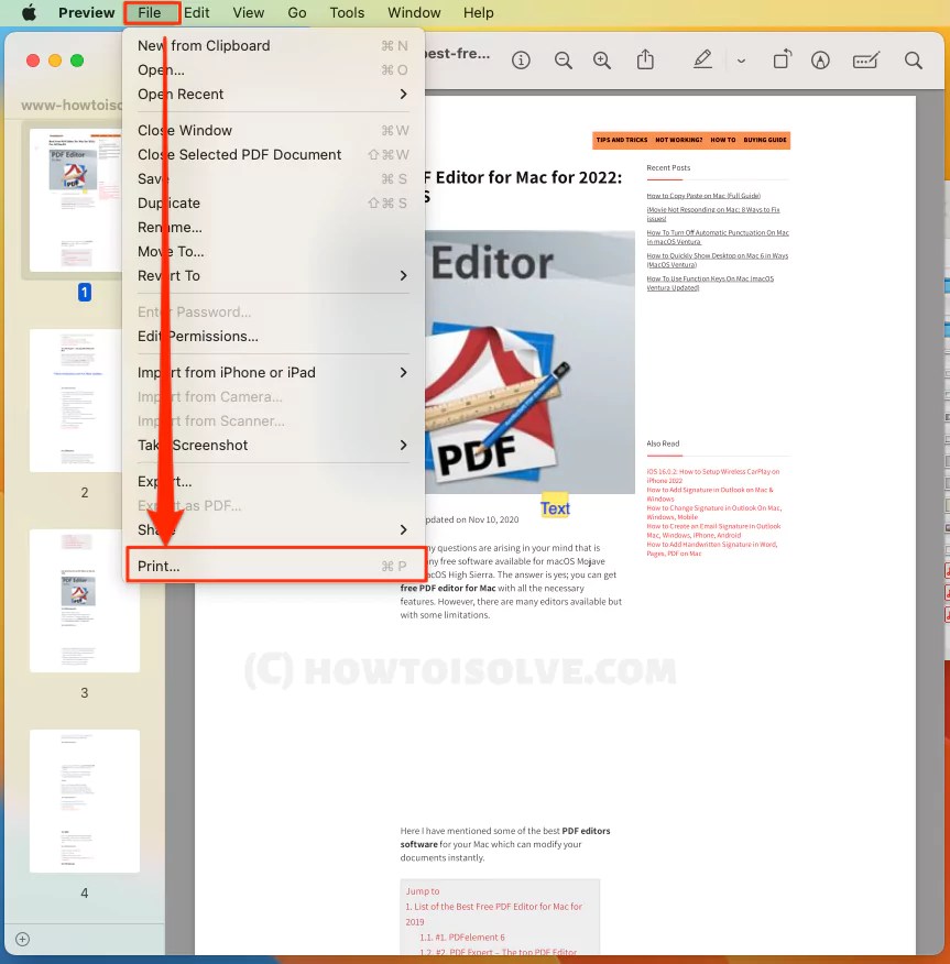 Fix Unable To Convert PostScript File On Mac