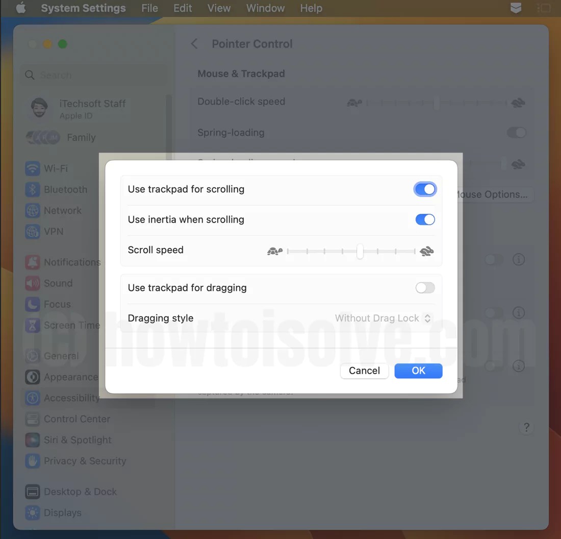 How to Change Trackpad Settings on Mac in macOS Sonoma