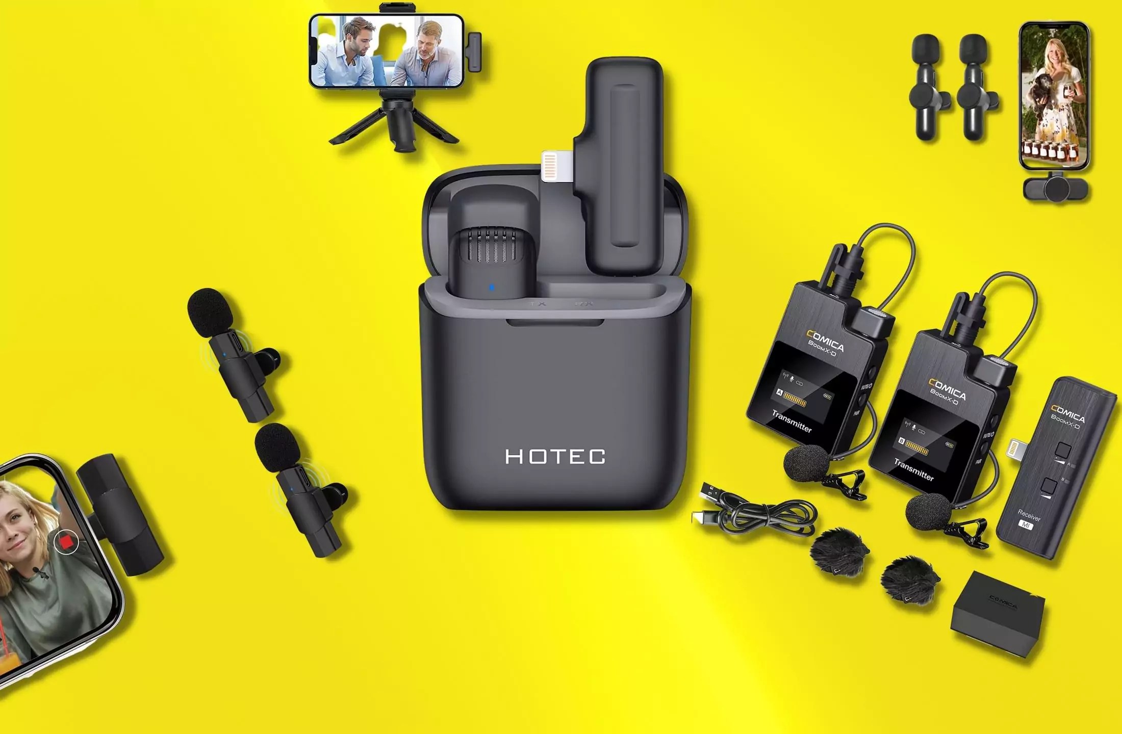 Best Wireless Microphones for iPhone 15, 14, iPad in 2024 (All in One)